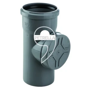 TEE ISPEZIONE CON TAPPO A VITE 110 WAVIN SCARICO INNESTO