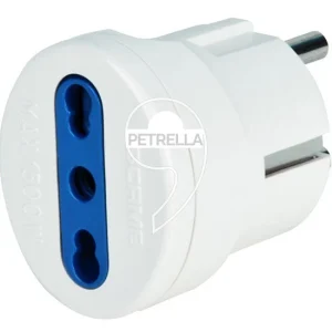 ADATTATORE PRESA BIVAL. SCHUKO B/CA