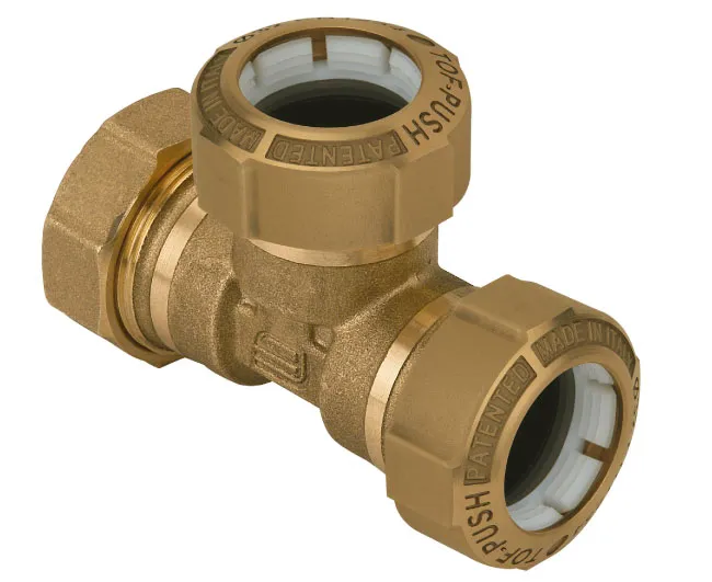 TEE OTTONE TRIPLO PER POLIETILENE EFFEBI - immagine 2