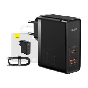 Baseus Caricabatterie 220v USB-C + USB, 100W